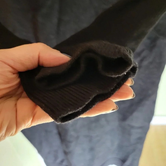 Aritzia Wilfred sweater dress wool Cyprie Dress Mock-neck With Slit Black XS - Picture 11 of 13